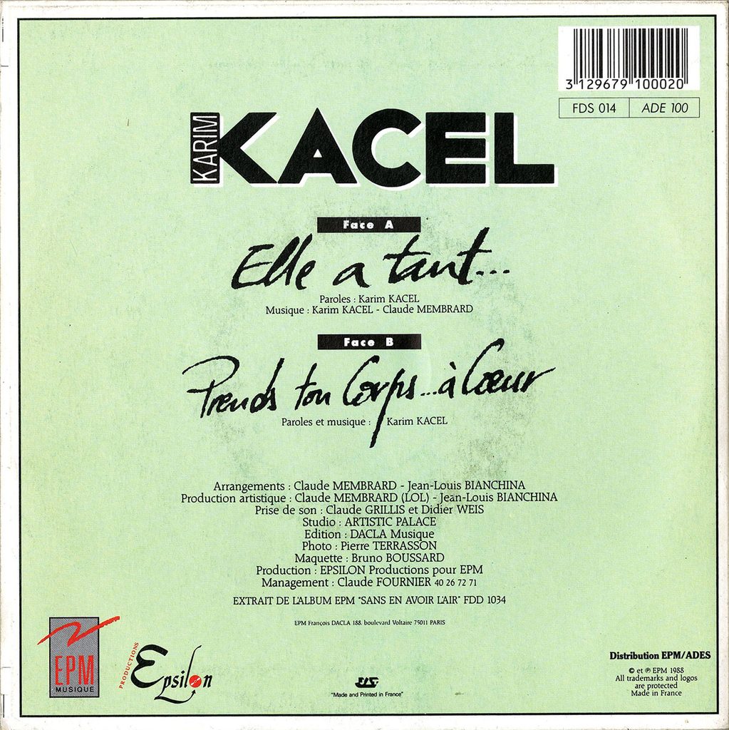 1988-Karim-Kacel-EP-Elle-a-Bruno-Boussard-Bruno-BoussardDI02-1023x1024 Karim Kacel "Elle a tant…"
