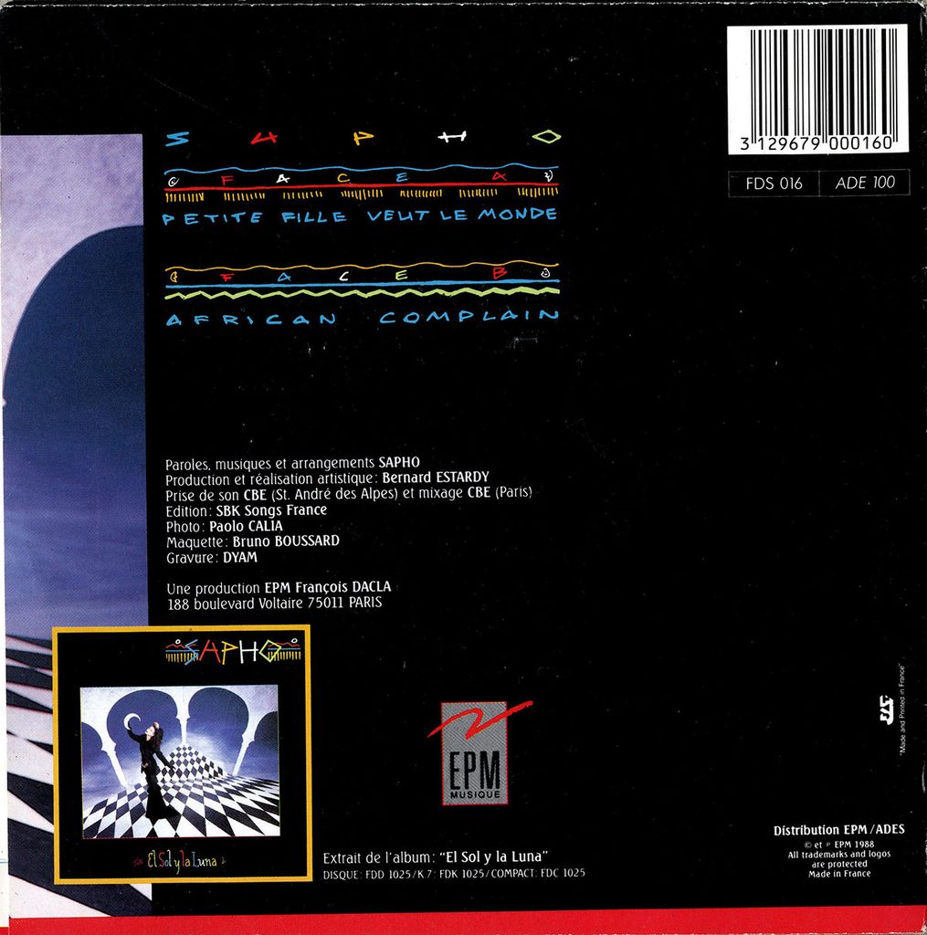 1988-Sapho-EP-Petite-Bruno-Boussard-Bruno-BoussardDI02-1015x1024 Sapho "Petite fille veut le monde"