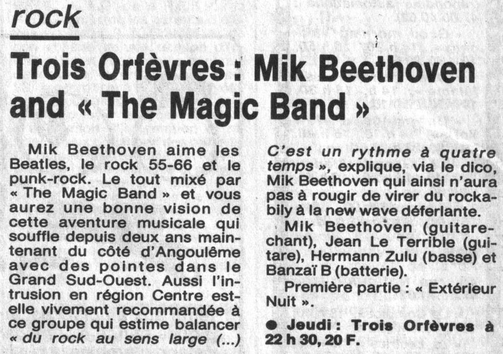 1988.09.21-NRCO.5ADPREa-1024x721 Mik Beethoven and The Magic Band, Extérieur Nuit (22/09/88)