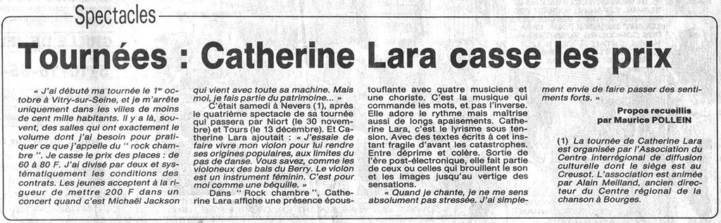1988.10.10-NRCO.IADPRE-1024x317 Catherine Lara (13/12/88)