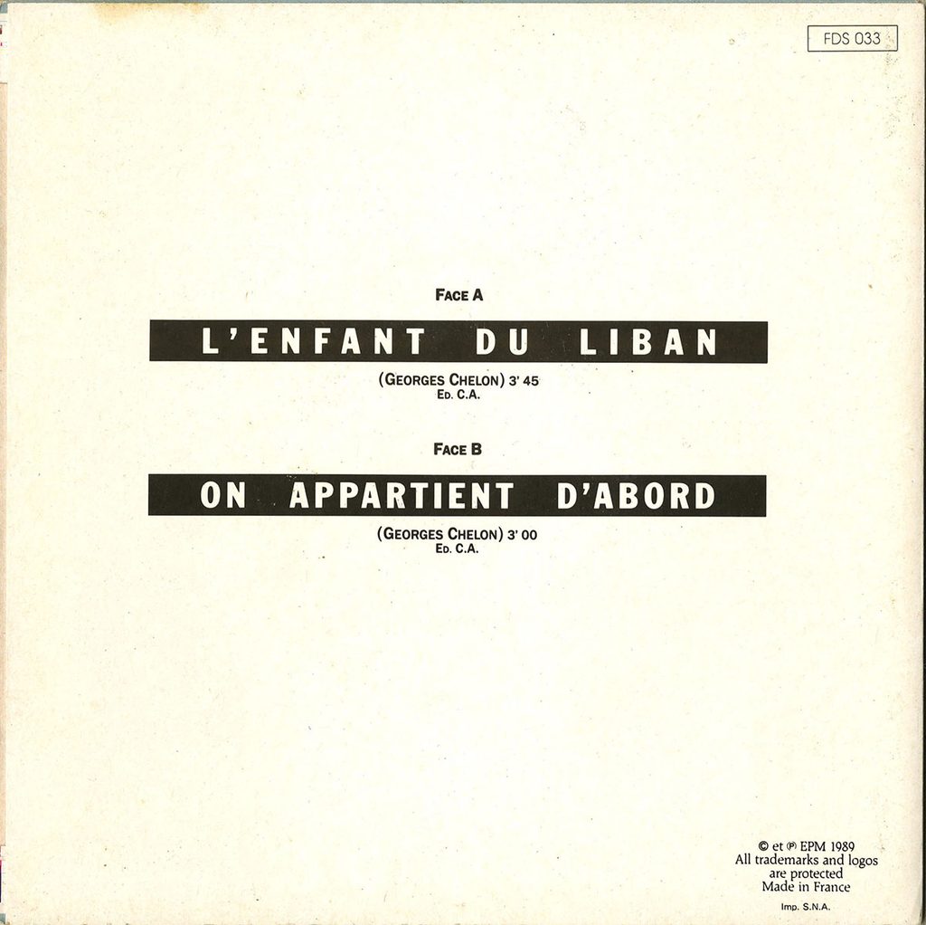 Georges-Chelon-EP-Enfant-Bruno-Boussard-Bruno-BoussardDI02-1024x1022 Georges Chelon "L’enfant du Liban"